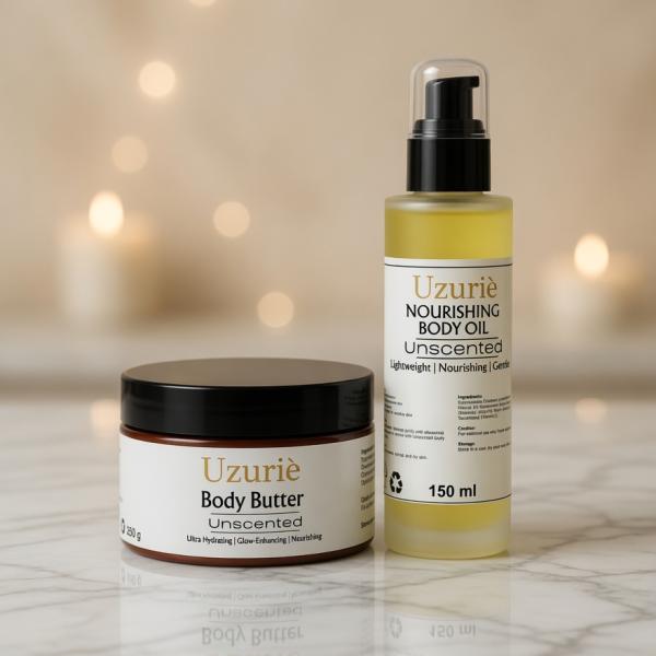 Unscented Oil & Body Butter Set